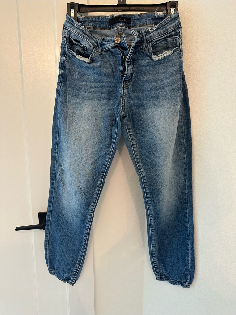 KanCan Washed Blue Crop Jean